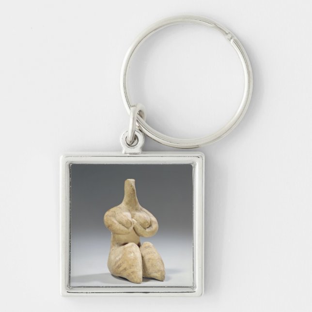 Chaveiro Estatueta fêmea no estilo de Halaf, c.4500 BC (ter (Frente)