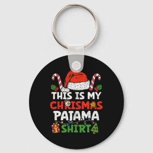 Chaveiro Este É Meu Pijama De Natal Divertido Família Natal