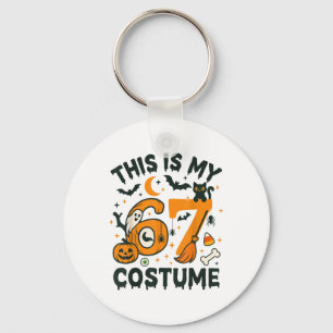 Chaveiro Este É Meu Traje de Halloween 67 Meme Dizia 6 7 Nu