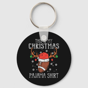Chaveiro Este É O Meu Esporte De Futebol Do Pajama De Natal
