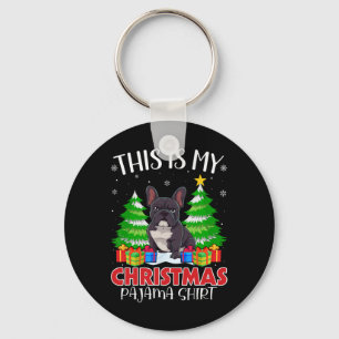 Chaveiro Este É O Meu Natal Pajama French Buldogue Xmas Pj