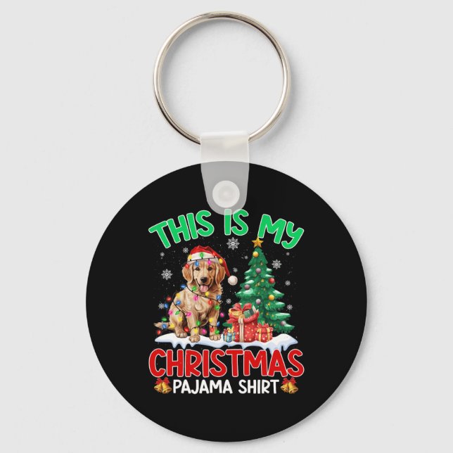 Chaveiro Este É O Meu Ouro De Natal Do Pajama. (Frente)