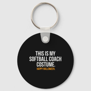 Chaveiro Este é o meu traje de Treinador de Softbol engraça