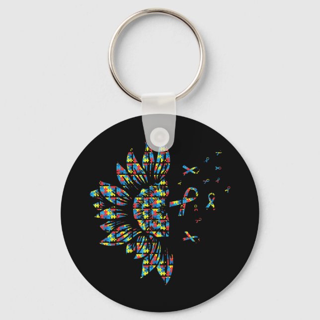 Chaveiro Este é o presente perfeito para a camisa de flores (Frente)