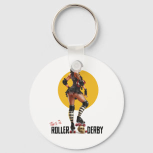 Chaveiro Este É Roller Derby Key Chain