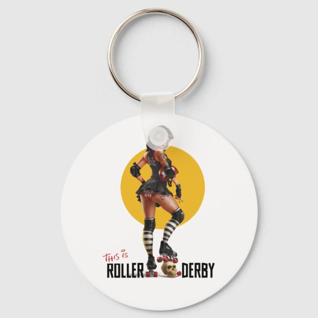Chaveiro Este É Roller Derby Key Chain (Frente)