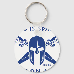 Chaveiro Este é Sparta - Molon Lave - azul