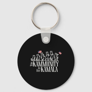 Chaveiro Este Kammunit É Para Kamala Patriotic Cats America