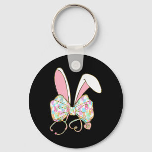 Chaveiro Ester Enfermeira Coquete Laço Estetoscópio Bunny S