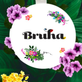 Chaveiro Estética Boho Filipina Bruha Redonda