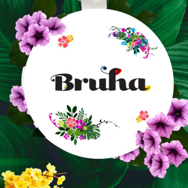 Chaveiro Estética Boho Filipina Bruha Redonda (Criador carregado)