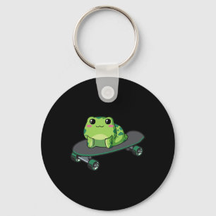 Chaveiro Estética Cottagecore Kawaii Skate Frog Sk