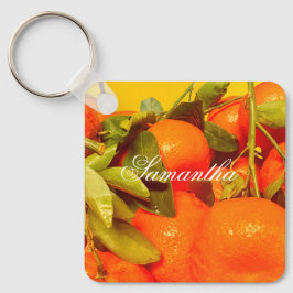 Chaveiro Estética da Fruta de laranja mole