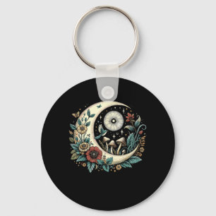 Chaveiro Estético Goblincore Cottagecore Cogumelo Minimalis