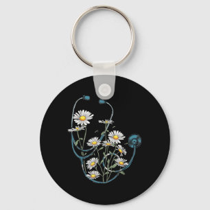 Chaveiro Estetoscópio Flor de Margarida Escola de Enfermage
