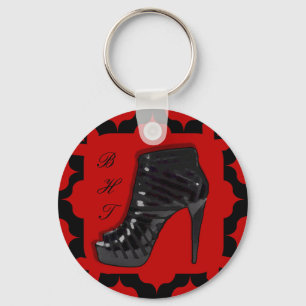 Chaveiro Estilete preto no vermelho