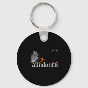 Chaveiro Estilo 1980s Sundance Utah Vintage Skiing