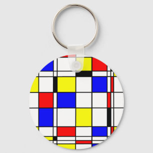 Chaveiro Estilo da arte de Mondrian