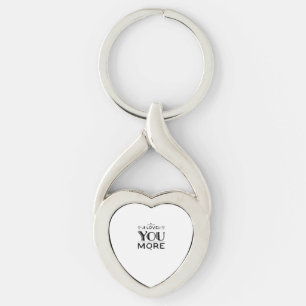 Chaveiro Estilo de Design Artístico Amor Você Mais 