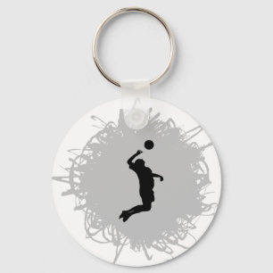 Chaveiro Estilo de Escrivatura de Voleibol (masculino)