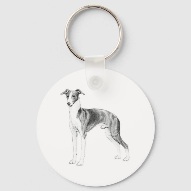 Chaveiro Estilo de Greyhound Italiano (Frente)