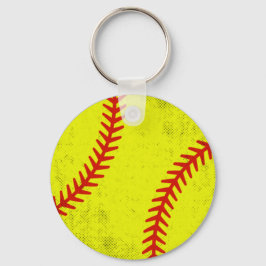 Chaveiro Estilo de Jogo de Softball Retro Athletic Fastpitc