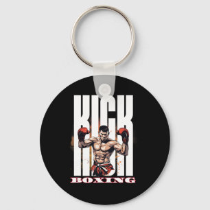Chaveiro Estilo de Luta de Kickboxing