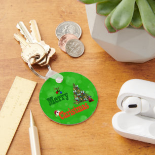 Chaveiro Estilo de Natal do Green Lawn Bowls, Keyring