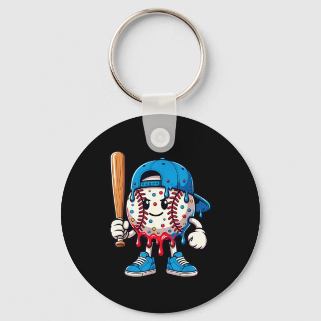 Chaveiro Estilo de Vida de Beisebol Drip Roupas 101 Jovem (Frente)