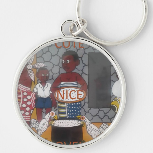 Chaveiro Estilo de vida tradicional africano (Frente)