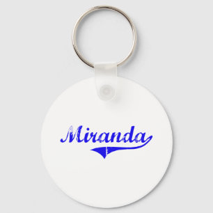 Chaveiro Estilo do clássico do sobrenome de Miranda