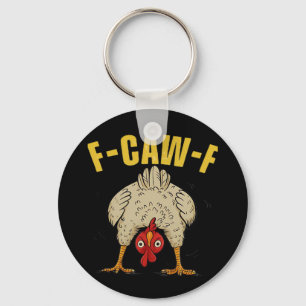 Chaveiro Estilo Estético Divertido Gótico Corvo Humor F-Caw