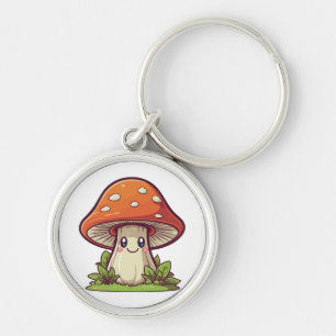 Chaveiro Estilo kawaii fofo, procura de cogumelos