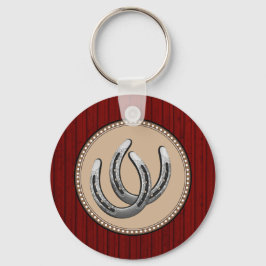 Chaveiro Estilo Ocidental de Lucky Silver Ferradura