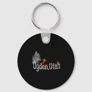 Chaveiro Estilo Ogden Utah Vintage Skiing 1980