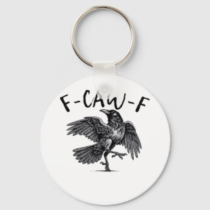 Chaveiro Estilo Retro Clássico F Caw F Corvo