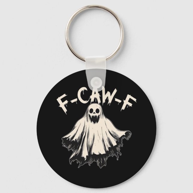 Chaveiro Estilo Retro Clássico F Caw F Corvo (Frente)