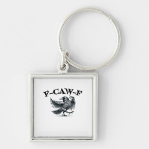 Chaveiro Estilo Retro F-Caw-F