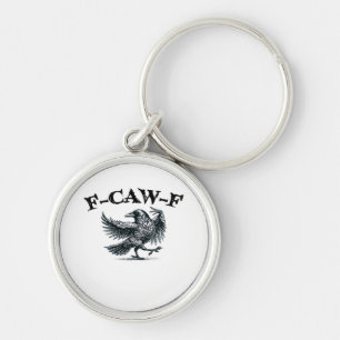 Chaveiro Estilo Retro F-Caw-F