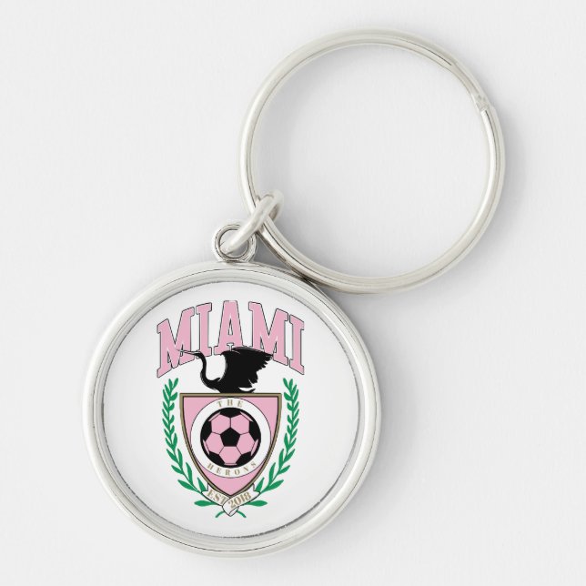Chaveiro Estilo Universitário de Futebol de Miami  (Frente)
