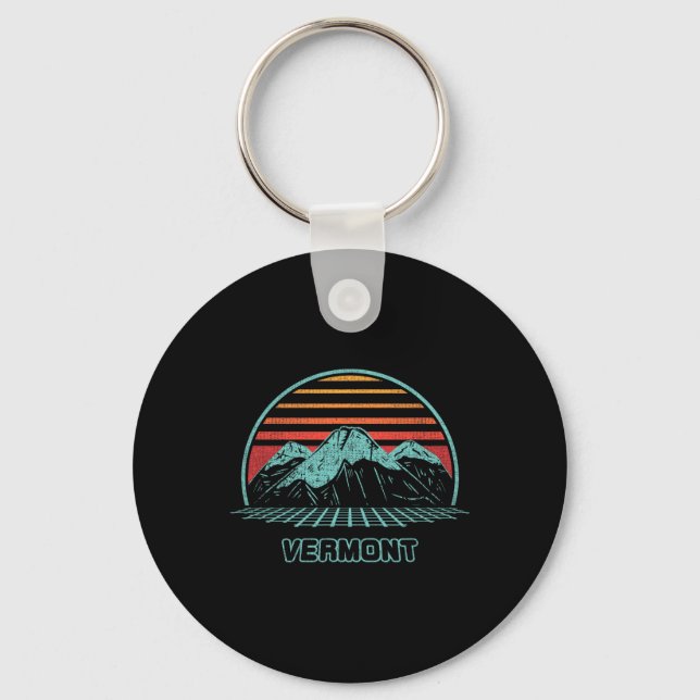 Chaveiro Estilo Vermont Retro Mountain Hiking 80s (Frente)