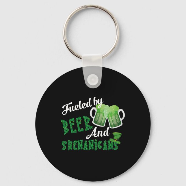 Chaveiro Estimado pela Cerveja e Travessuras Dia de São Pat (Frente)