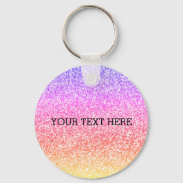 Chaveiro Estimulante elegante, arco-íris colorido