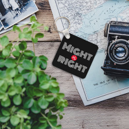 Chaveiro Estipografia de aspas brancas pretas