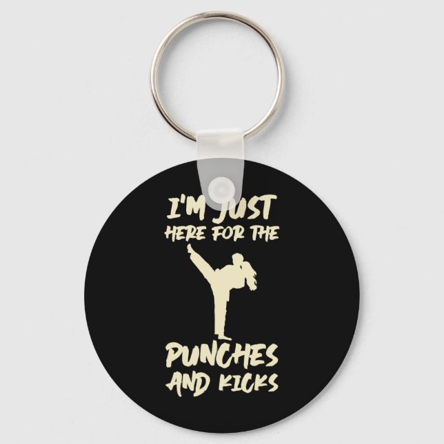Chaveiro Estou Aqui Só Para Os Socos Kickboxing Kickboxer  (Frente)