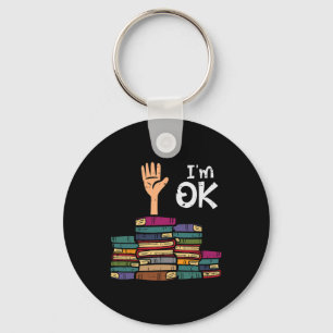 Chaveiro Estou Bem Engraçado Ler Livro Leitura Bibliotecári