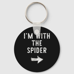 Chaveiro Estou Com A Aranha Roupa Divertida De Casal De Hal