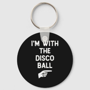 Chaveiro Estou Com A Bola De Disco Piada De Halloween Combi