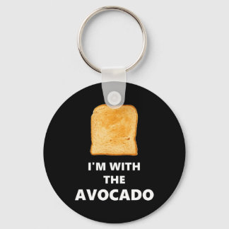 Chaveiro Estou com a fantasia do Avocado Toast Halloween