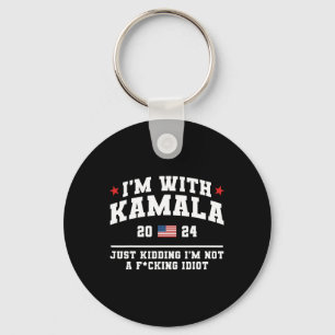 Chaveiro Estou com Kamala só brincando de voto engraçado Do